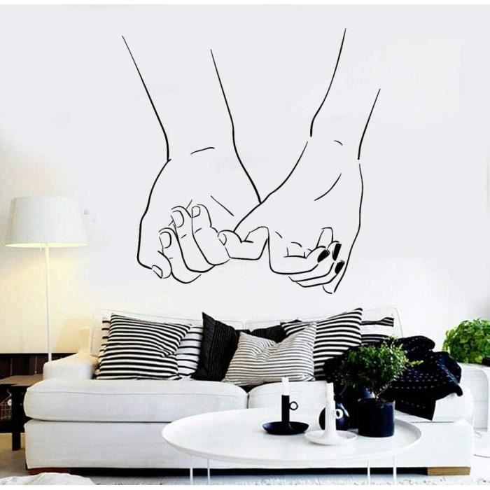 Autocollants Muraux De Couple Pour Adultes, Décoration De Maison