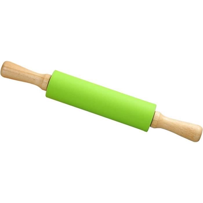 Rouleau à Pâtisserie Double – Grand + Petit Rouleau – Bois De Hêtre – Pour Pizza, Pâte à Tarte, Biscuits, Fondant