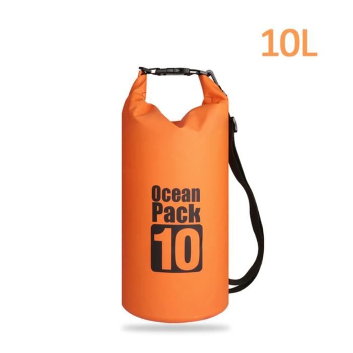 Sac ??tanche - Ext?�rieur - Compression - 10L - Blanc - Cdiscount Sport