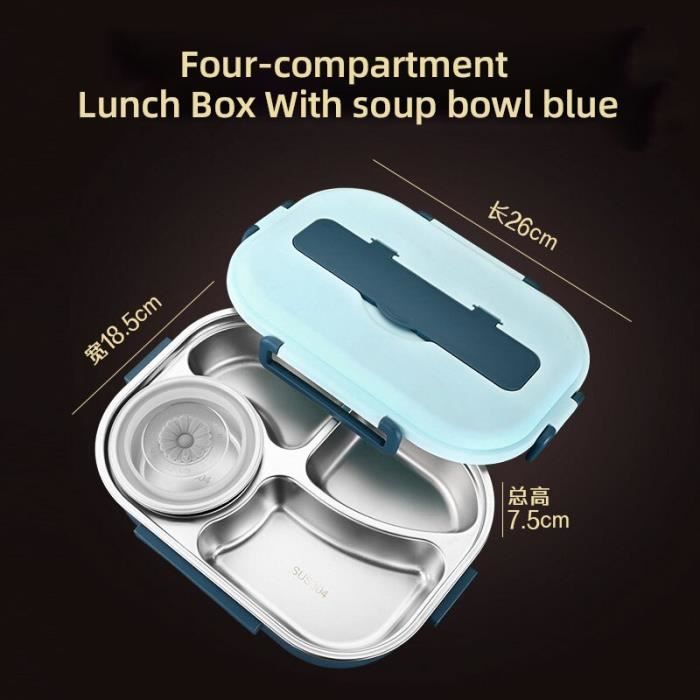 Boîte à Lunch Sistema À EMPORTER Bento Avec Conteneur à Yaourt, 1,65L, Sans BPA, Couleur