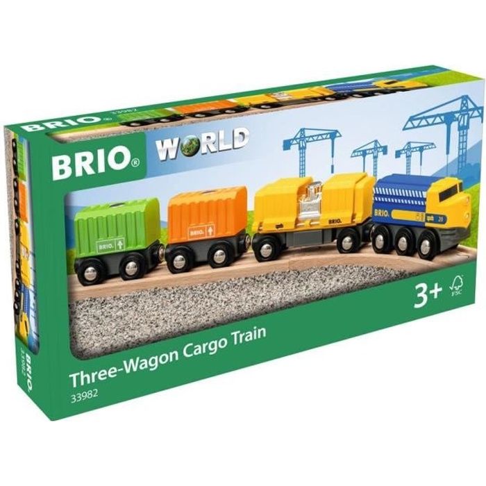 Train de Marchandises BRIO - Ravensburger - 7 pièces - Mixte dès 3 ans - 33982