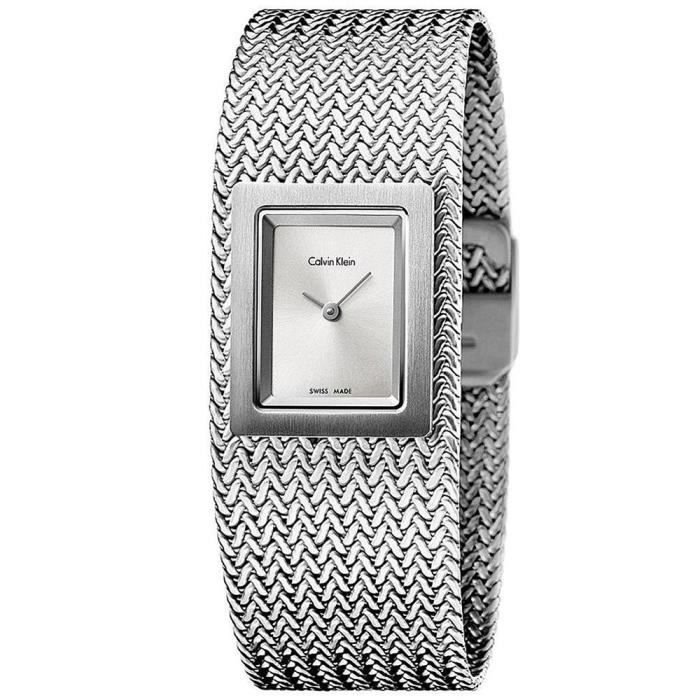 Montre calvin klein femme online bracelet acier