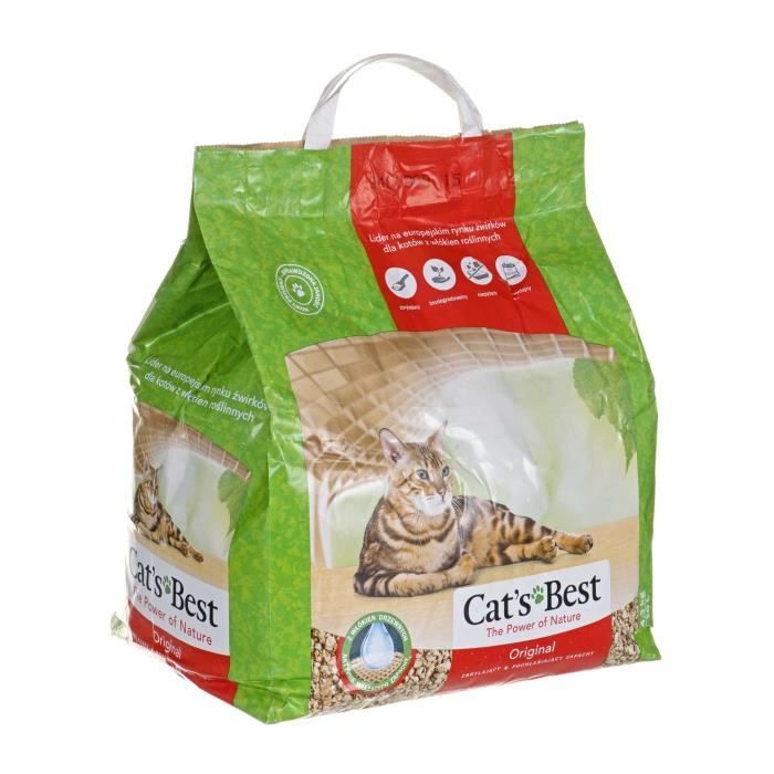 Meilleurs prix pour Litière pour chat - CAT'S BEST - Original - Granulés - 4,3 kg - 10 L