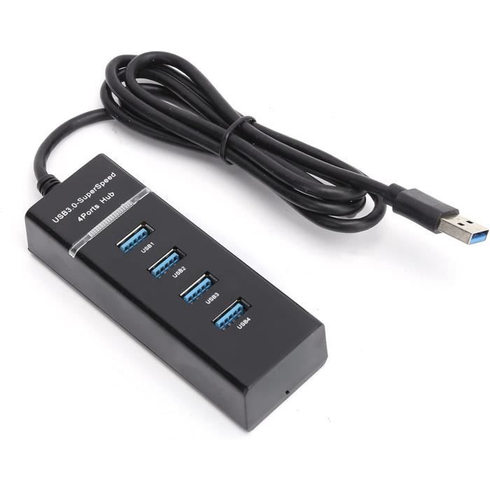 Hub Usb 4 Ports, Répartiteur De Câble D'Extension Adaptateur Usb 4