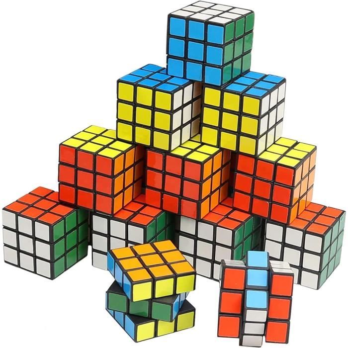 Lot De 12 Cubes Magiques Et Puzzles Pour Enfants 6 Ans Et Plus - Mini Cubes, Speedcubes, Jeux De Patience - Développe Logique Et Concentration - 8