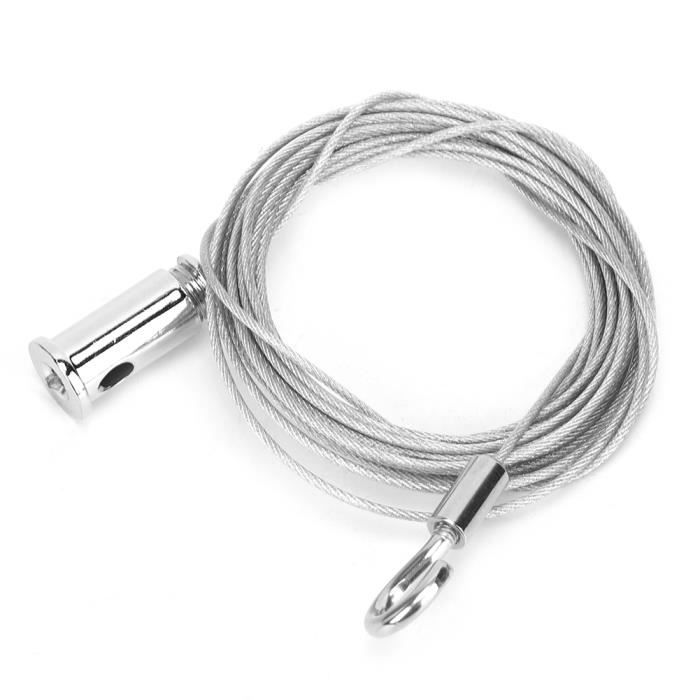 Duokon luminaire de lustre Lustre en câble métallique en acier au