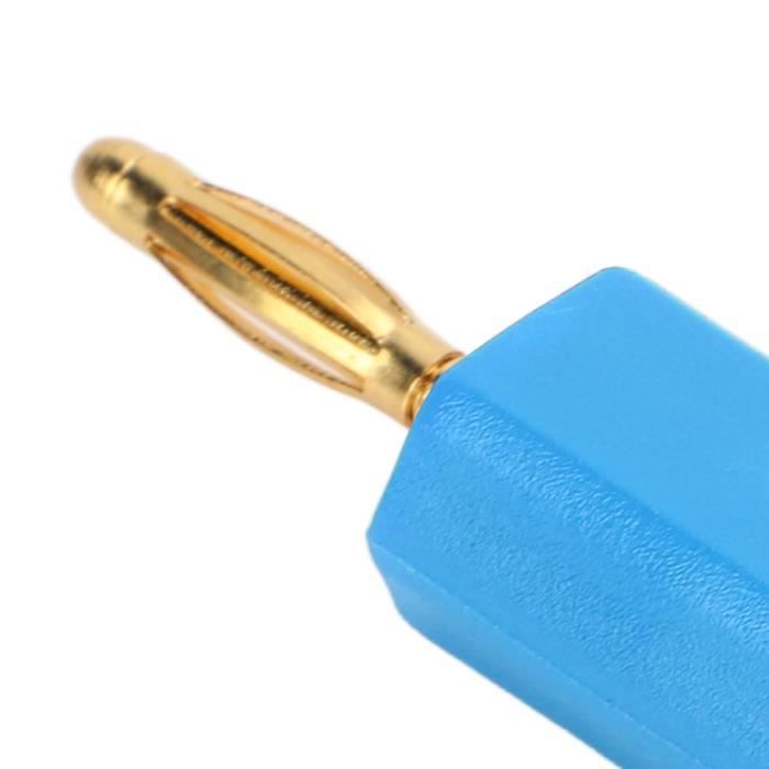 Adaptateur Fiche Banane 2 Mm Vers 4 Mm – Lot De 5 Pièces – Laiton Conducteur – Pour Multimètres Et Instruments