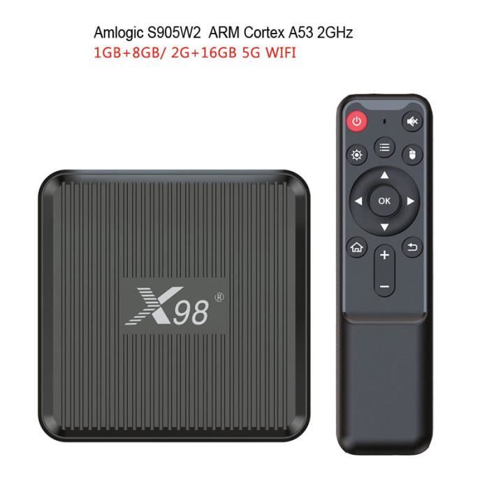 Android 11.0 TV BoxX98 Plus Amlogic S905W2 Quad Core X96Q Pro Upgraded