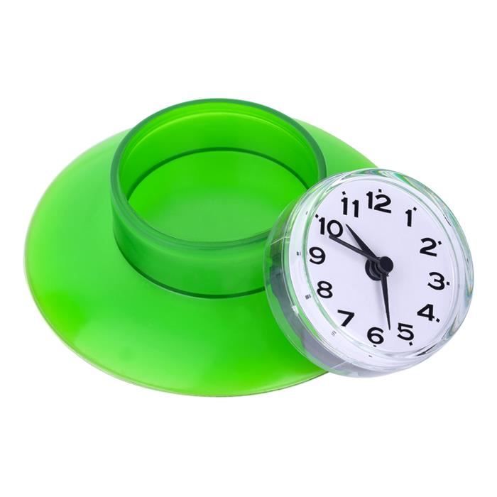 Horloge De Salle De Bain étanche Avec Crochet Serviette - Design Compact 11,5cm - Pour Cuisine, Chambre Et Douche - 9