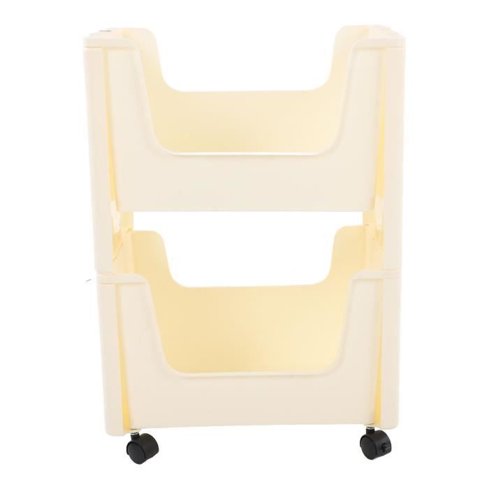 Chariot à dossiers roulants à 3 niveaux, chariot de livre mobile avec roulettes, étagère en métal, chariot de bureau pour la maison, l'école, les enseignants
