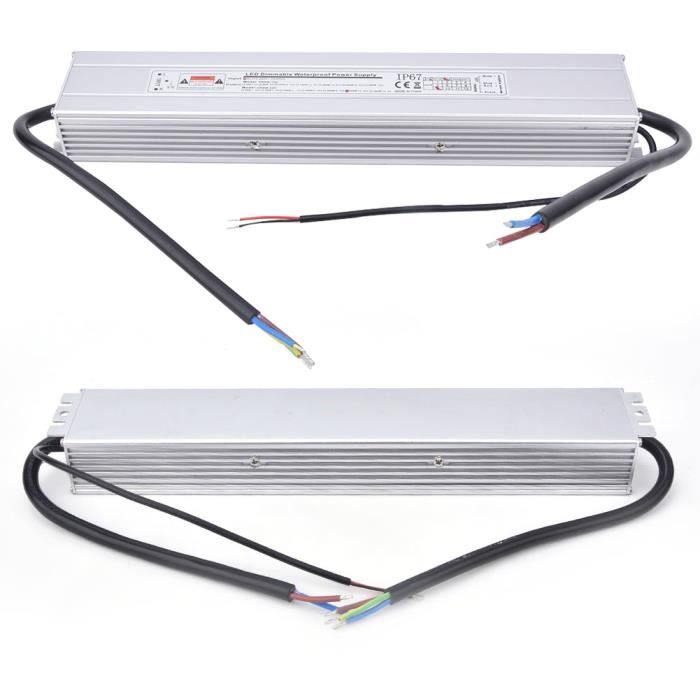 Alimentation LED 300W 24V IP67 Dimmable | Transformateur Étanche Pour Bandes LED