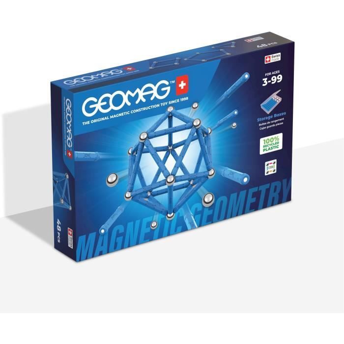 Jeu de construction magnétique GEOMAG Classic 48 pièces Magnétique Dès