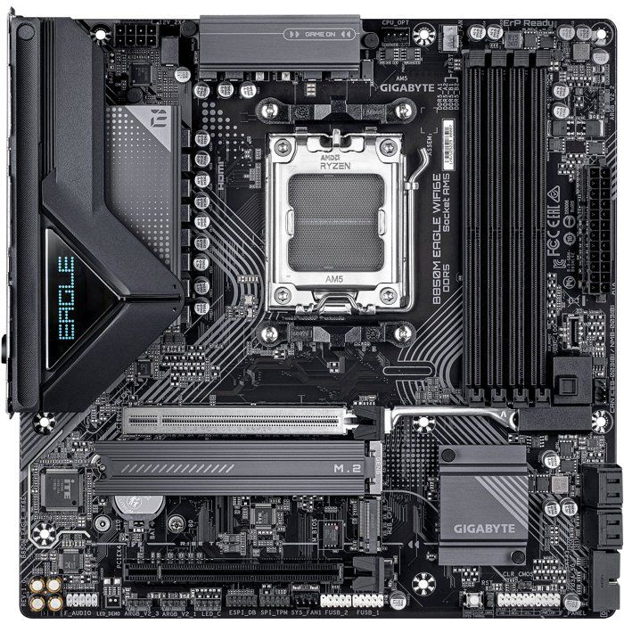 GIGABYTE B850M EAGLE WIFI6E Carte Mère Processeurs AMD Ryzen Série 9000 VRM numérique 8+2+2 phases jusqu’à 8200MHz DDR5 OC - vue 5