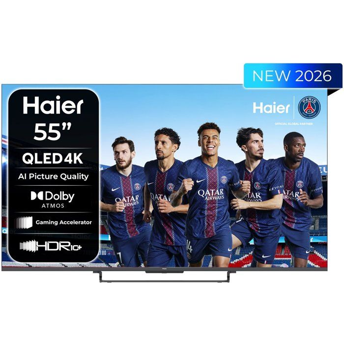 Haier H55S85GUX TV QLED 55 (139 cm) 4K UHD 3840x2160 HDR10 Google TV 4xHDMI 2.1 WiFi
