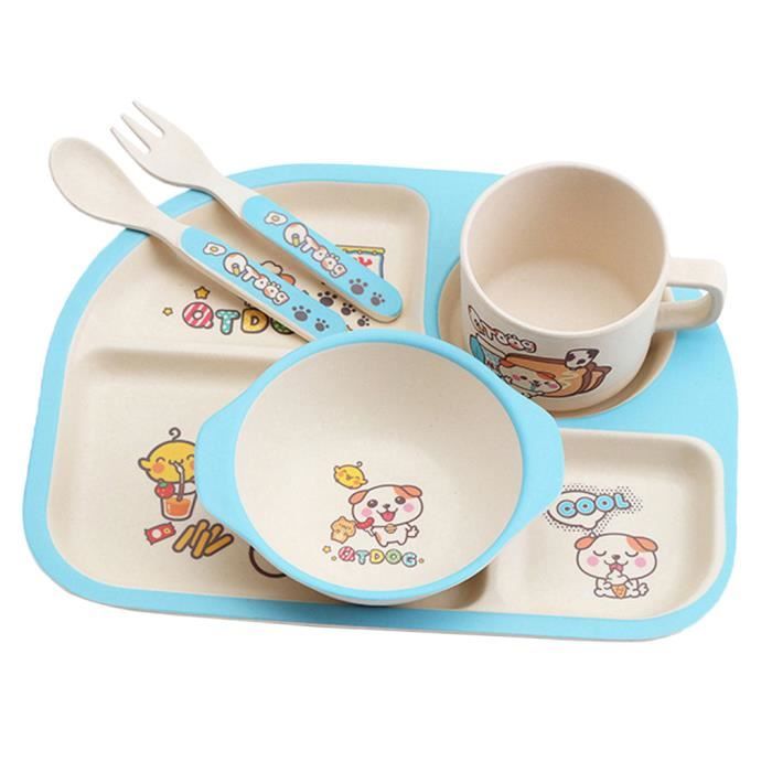 Ensemble De 5pcs Service De Vaisselle Enfant Table Set Repas Assiette Bambou Bebe Bleu A Cdiscount Pret A Porter Ensemble De 5pcs Service De Vaisselle Enfant Table Set Repas Assiette Bambou Bebe Bleu A Cdiscount Pret A Porter