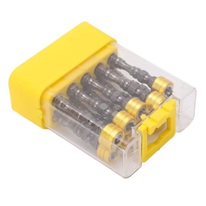 Lot De 11 Embouts Tournevis Torx Magnétiques 6.35mm (1/4") - Acier S2 - Taille Variée