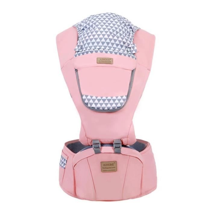 SONARIN Porte-Bébé 3-en-1 Ergonomique Multifonction - Siège Hanche, Portage Avant/Arrière, 0-36 Mois, Respirant Noir
