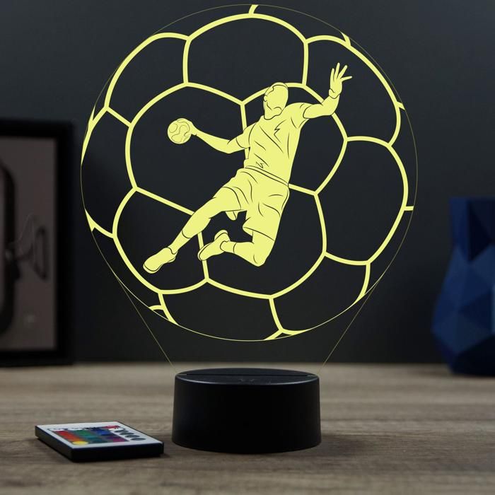 Lampe 3D Sport HandBall – LED – Idée Cadeau – Fabriquée en France