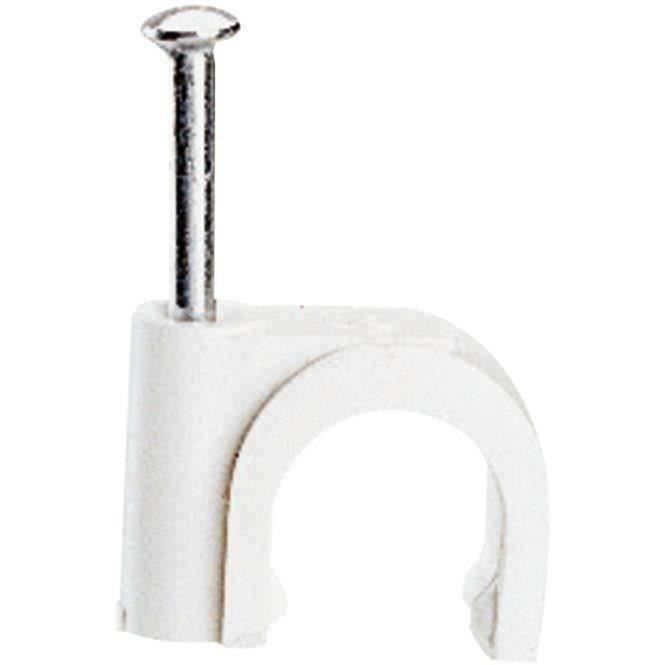 Cavalier fixe-câble Multifix x20 - D: 10 mm à D: 14 mm - blanc