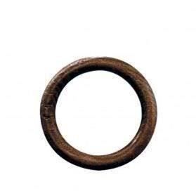 Anneau - Lot de 10 - noyer - D: 42 mm -pour tringle D: 20 mm
