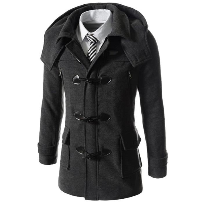 Caban a capuche homme Outlet