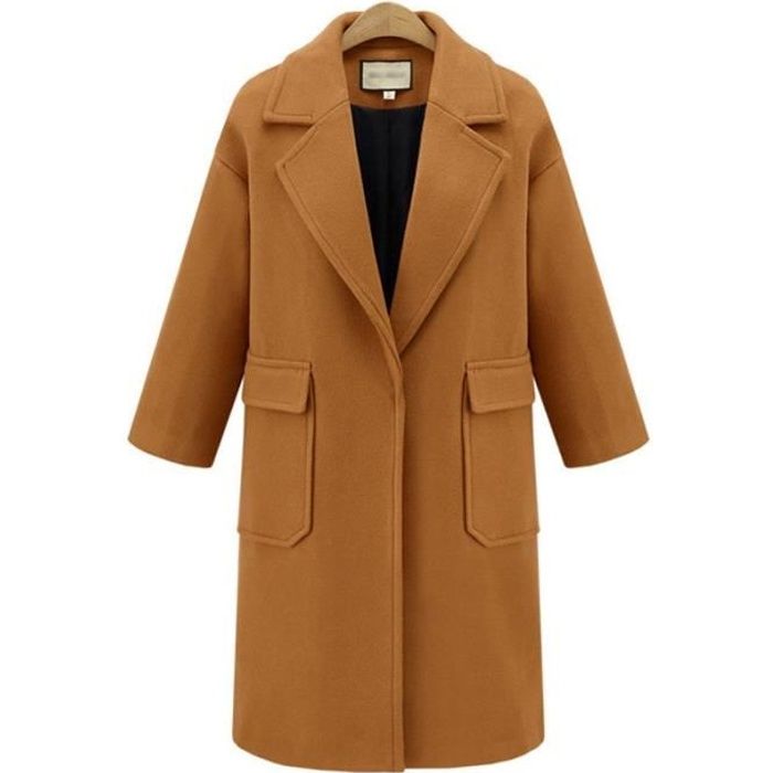 manteau femme marron clair