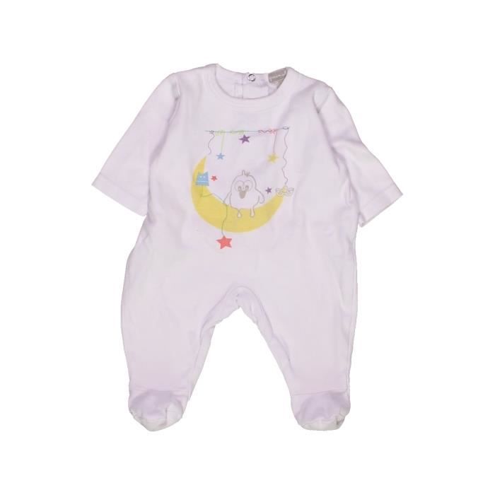 Pyjama 1 Piece Bebe Fille Grain De Ble 1 Mois Blanc Ete Vetement Bebe Blanc Blanc Cdiscount Pret A Porter