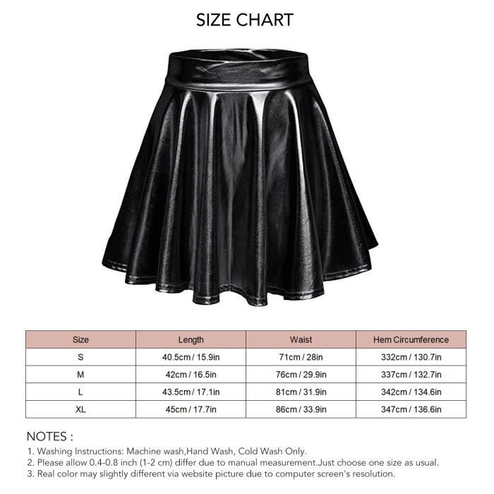 Jupe plissee evasee brillante DIOCHE Femmes lingerie jupe Black Cdiscount Pret a Porter