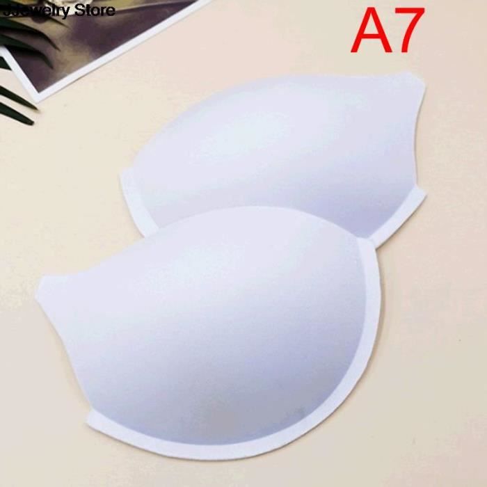 Coussinets De Soutien-gorge Imperméables - 1 Paire, Push-up, Pour Maillots De Bain Et Sport