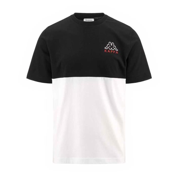 Kappa - T-Shirt Edwin Sportswear pour Homme - Noir - Taille S