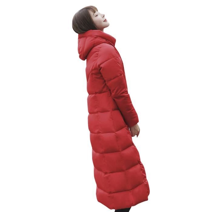 doudoune capuche rouge