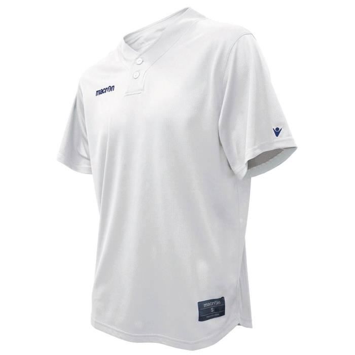 Maillot De Baseball Homme Mensfield - Manches Courtes, Rayé Noir Et Blanc, Taille XL