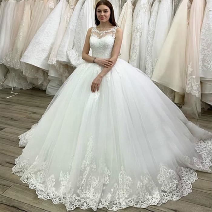 Dentelle blanche pour robe de on sale mariée