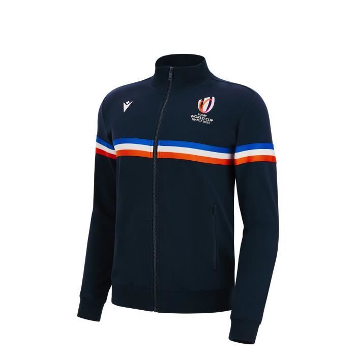Sweat à Capuche Enfant Rugby France World Cup 2023 Officiel Macron - Bleu - 11/12 Ans