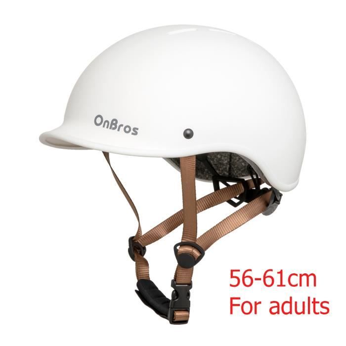 Casque Vélo OnBros – Léger, Ajustable 57-59 Cm, Visière Amovible, 13 Aérations, CE, Pour Homme Et Femme