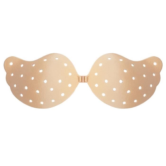 Soutien-gorge Adhésif Push-Up Sans Bretelles - En Dentelle - Dos Nu - Réutilisable Et Lavable - Pour Robe De Mariée, Maillot De Bain, Vêtements D'Été - 4