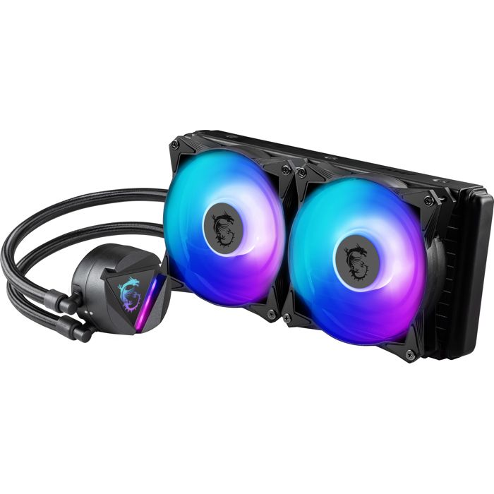 Refroidisseur liquide - MSI - MAG CORELIQUID 280R V2 - 14 cm - 500 tr/min - Blanc