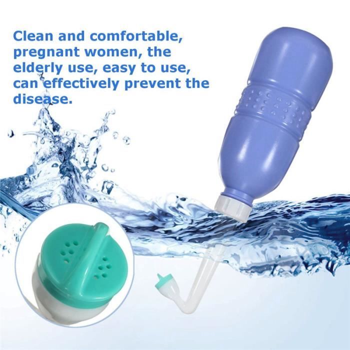 01 Voyage Taille Nettoyant 400 ml Portable Bidet Main Voyage Voyage Toilette Nettoyage Anal Spray deau pour Maman Apr/ès Naissance