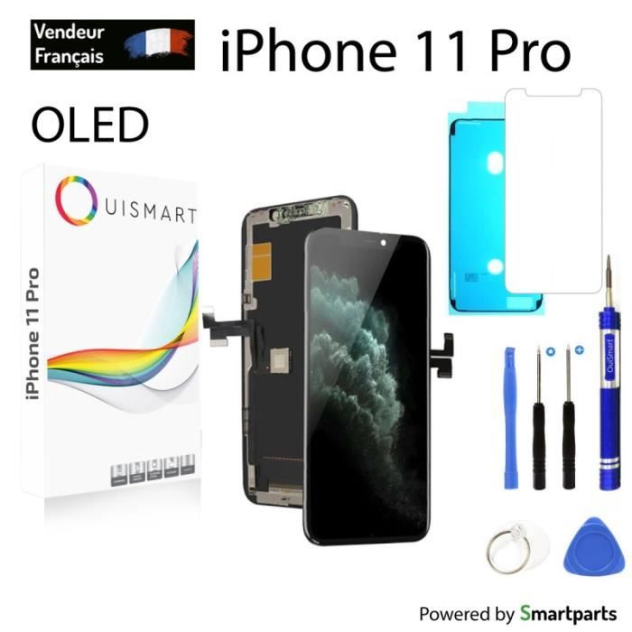 Écran LCD OuiSmart Pour IPhone 11 - Noir - Vitre Tactile Sur Châssis Avec Outils - Neuf