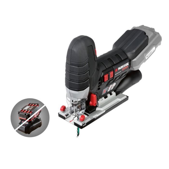 PARKSIDE PERFORMANCE Scie sauteuse sans fil à mouvement pendulaire »PSSPA 20 Li A1«