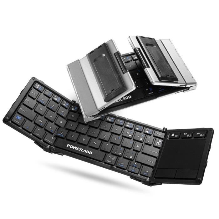 Clavier pliable sans fil | Clavier de poche pliable,Mini clavier pliable  pour la plupart des tablettes, ordinateurs portables et smartphones