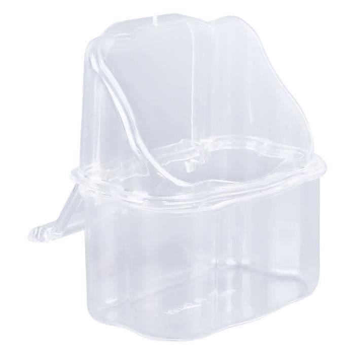 Meilleurs prix pour Récipient d'alimentation - SALALIS - Mangeoire Oiseaux - Plastique Transparent - Facile à Nettoyer - Suspendue