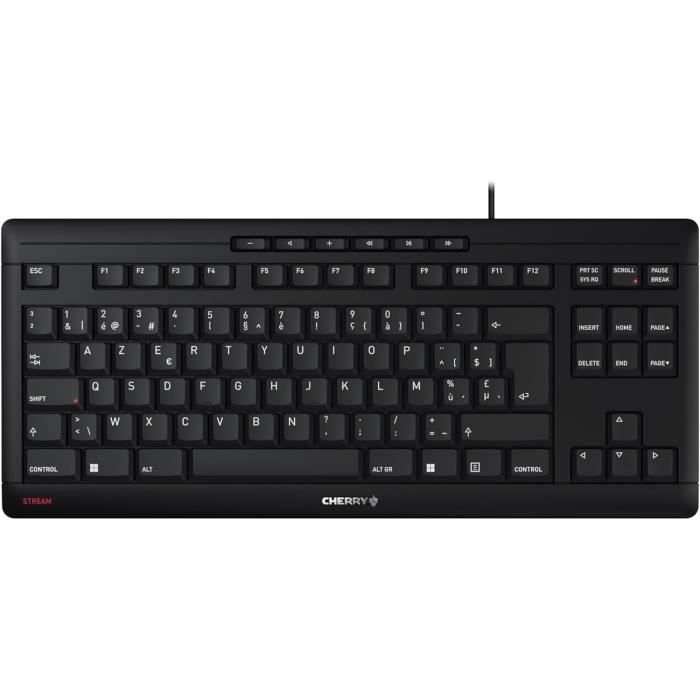 Cherry Stream Keyboard TKL Zwart EU | JK-8600EU-2
