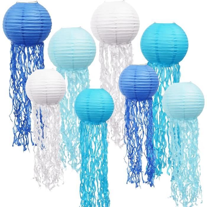 Lot De 6 Lanternes En Papier Suspendues - 20,3 Cm, Décorations Colorées Pour Classe Ou Maison - 11