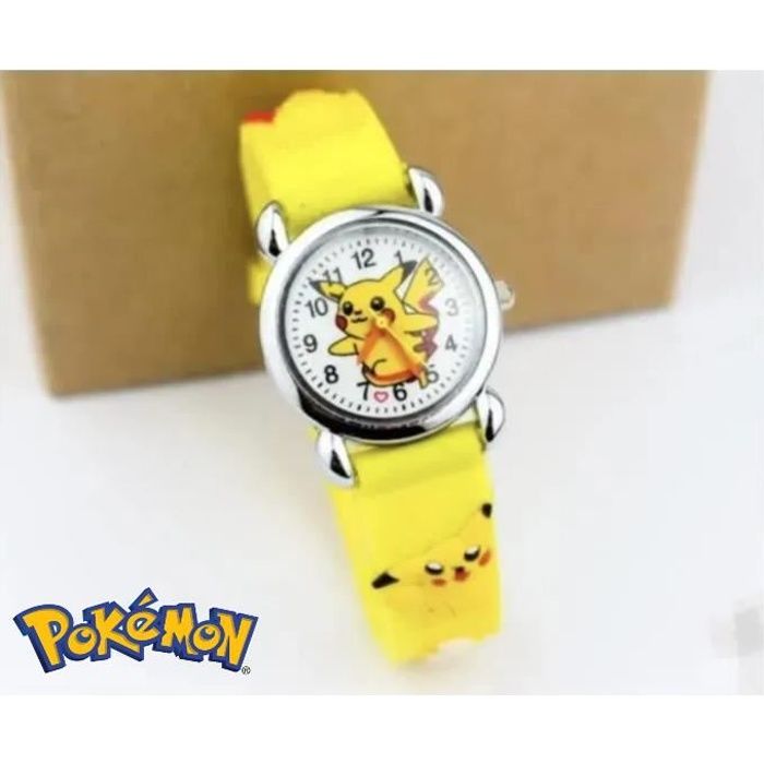 Montre Pokemon Pikachu jaune élégeance , - Achat/vente montre Mixte Enfant  Jaune - Cdiscount
