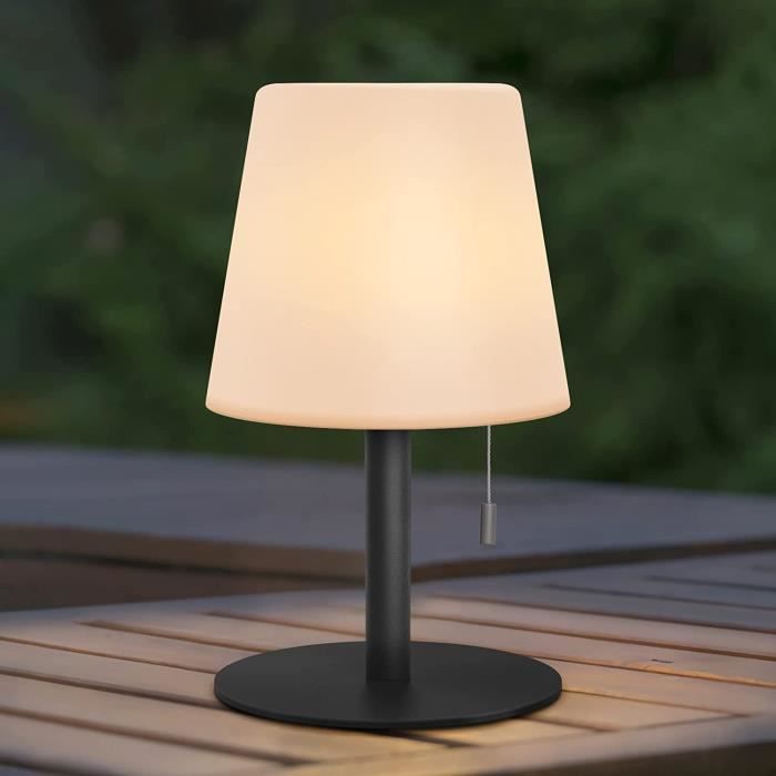 Lampe de table sans fil LED, lampe de bureau rechargeable USB, lampe de chevet  tactile sans fil, 3 couleurs, pour intérieur / extérieur, restaurant, bar,  ip54, blanc