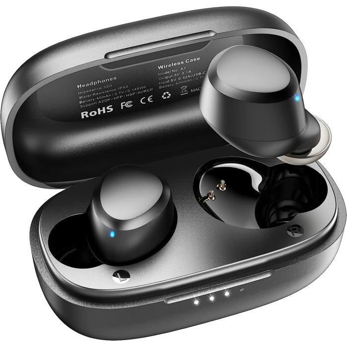 TOZO A1 Ecouteurs Bluetooth sans Fil, Ecouteurs in Ear Mini avec