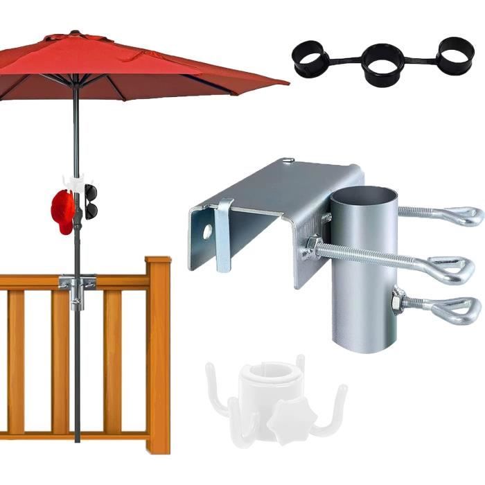 SUPPORT D'ANCRAGE DE Parasol, Base De Parasol Pliable Et Réglable Pour