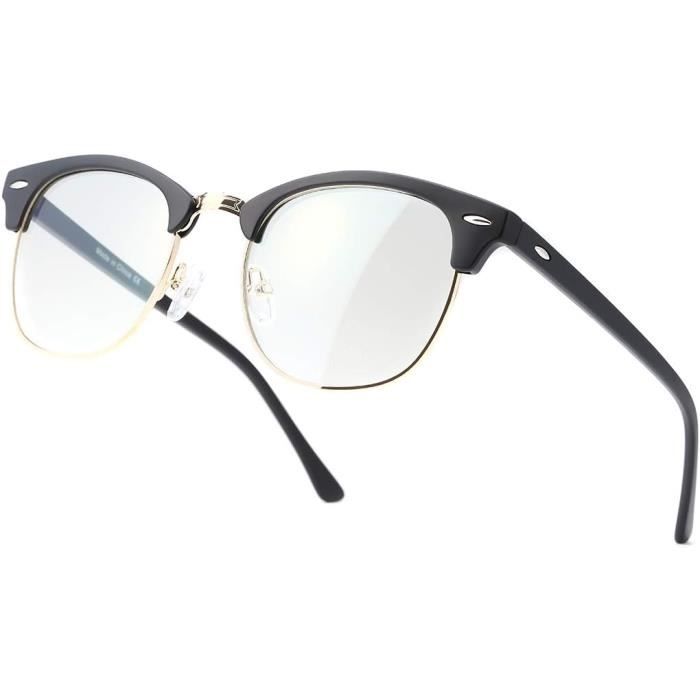 Lunettes De Mode PC Oversized Anti-lumière Bleue Pour Hommes Et Femmes
