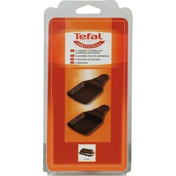 Raclette Tefal - Poelon ovale par 2 - Noir - 750 Watt - Compatible